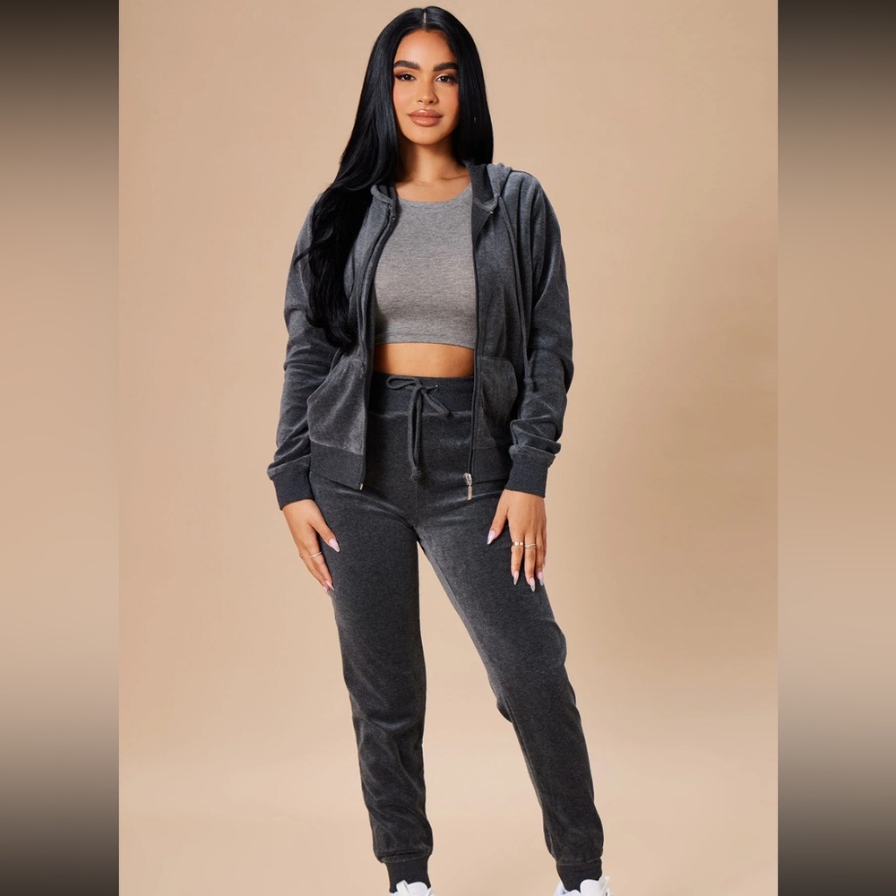 Women's Gray Tracksuit Set